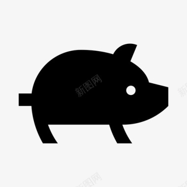 猪动物远图标图标