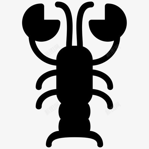 龙虾小龙虾食物图标svg_新图网 https://ixintu.com 小龙虾 海鲜 食物 龙虾