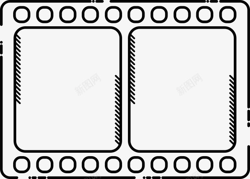 胶片带35mm插图图标图标