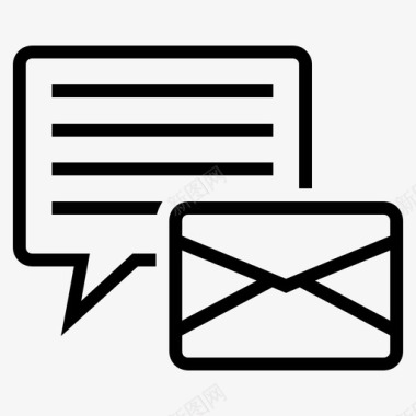 电子邮件电子邮件对话电子邮件营销图标图标