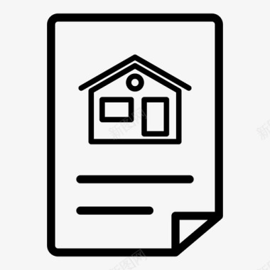 文件房屋租赁图标图标