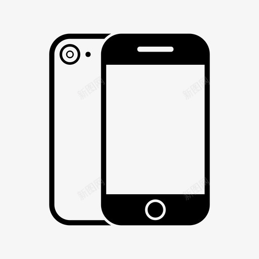 iphone照相机照相手机图标svg_新图网 https://ixintu.com iphone 智能手机 照相手机 照相机 移动设备 苹果iphone