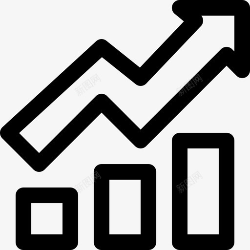 增长图分析业务图标svg_新图网 https://ixintu.com 业务 分析 图表 增长 增长图 财务和业务