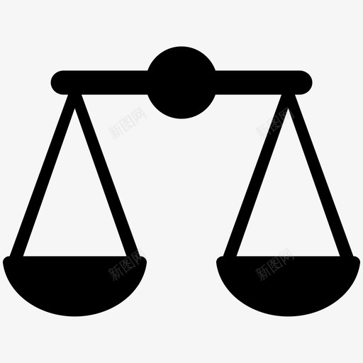 正义法律天平图标svg_新图网 https://ixintu.com 天平 正义 法律 秤 金融