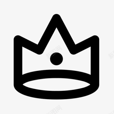 王冠成就国王图标图标