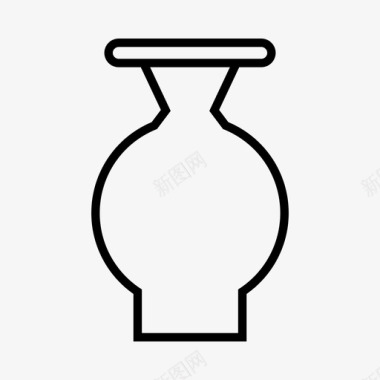 花瓶瓶子容器图标图标
