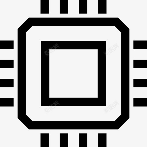 电脑晶片中央处理器微晶片图标svg_新图网 https://ixintu.com 个人电脑 中央处理器 微晶片 电脑晶片 电脑硬件概要