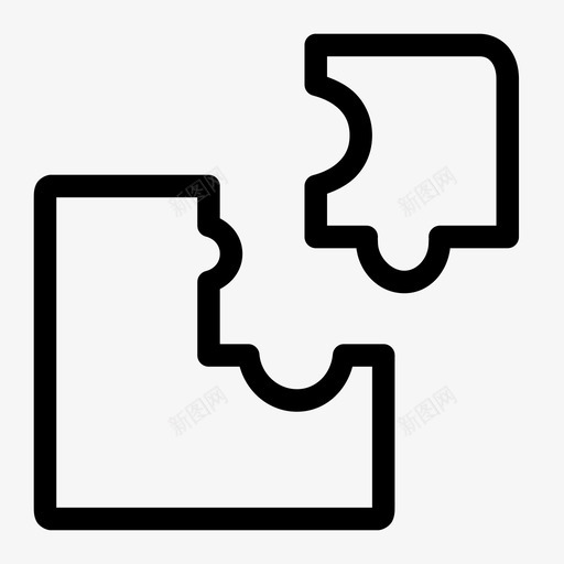 拼图块应用程序组装图标svg_新图网 https://ixintu.com 应用程序 拼图块 游戏 组装 解决方案