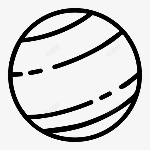 海王星天文学星系图标svg_新图网 https://ixintu.com 天文图标 天文学 太空 星系 海王星 行星