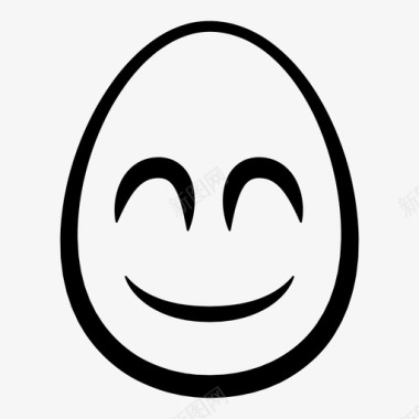 笑脸蛋头表情复活节表情人图标图标