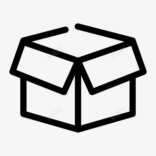 包装箱翻板物流图标svg_新图网 https://ixintu.com 包装 包装箱 物流 物流间隙介质 翻板 运输