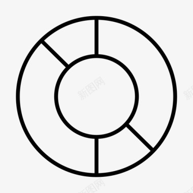 甜甜圈图表业务圆形图表图标图标