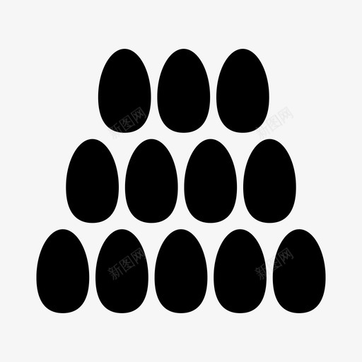 卵孵化壳图标svg_新图网 https://ixintu.com 卵 卵字形 壳 孵化