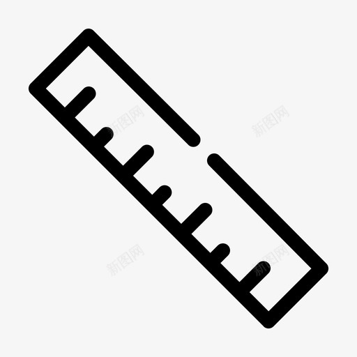 尺厘米量具图标svg_新图网 https://ixintu.com 办公室 厘米 尺 工具 教育缺口介质 量具