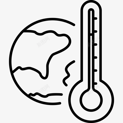 全球温度自然生态图标svg_新图网 https://ixintu.com 全球温度 生态 自然