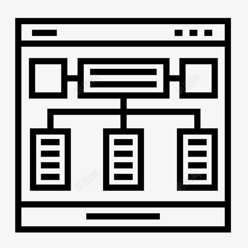 网站地图层次图标svg_新图网 https://ixintu.com 层次 布局 网站地图 网络 网页设计开发 设计