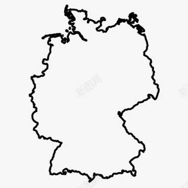 德国国家地图图标图标
