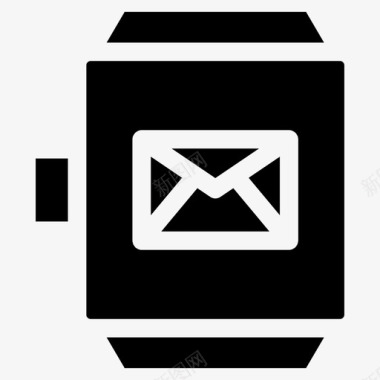 智能手表电子邮件图标图标