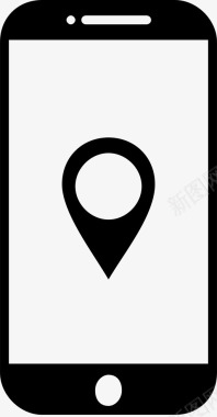 智能手机地图pin共享位置图标图标