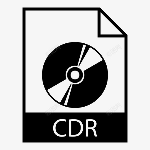 光盘映像cdr光盘图标svg_新图网 https://ixintu.com cdr 光盘 光盘映像 文件类型 文档格式