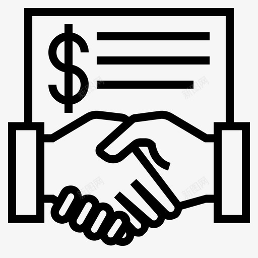 合同商务商务提案图标svg_新图网 https://ixintu.com 合同 商务 商务提案 签约 财务