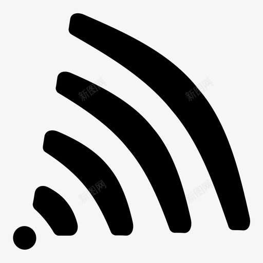 wifi无线网络或移动用户界面图标svg_新图网 https://ixintu.com wifi 无线 网络或移动用户界面