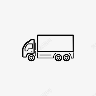 小货车货物柴油机图标图标