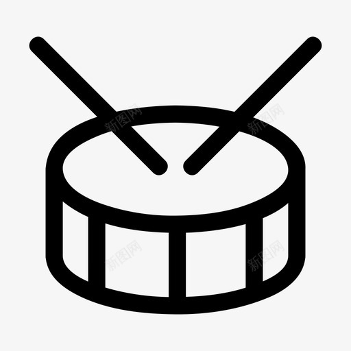 鼓旋律音乐图标svg_新图网 https://ixintu.com 乐器 旋律 音乐 鼓