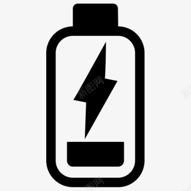 电池电池充电充电连接图标图标