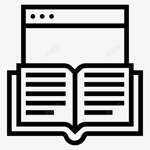 在线阅读图书阅读网络图书图标svg_新图网 https://ixintu.com 图书阅读 在线图书 在线阅读 网络图书