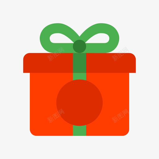 Christmas Giftsvg_新图网 https://ixintu.com Christmas Gift 填充 多色 扁平 简约 精美