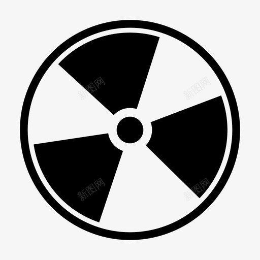 辐射化学放射性图标svg_新图网 https://ixintu.com 化学 放射性 研究 科幻小说 警告 辐射