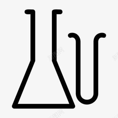 erlenmeyer烧瓶实验科学图标图标