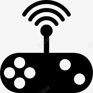 无线游戏板按钮控制图标图标