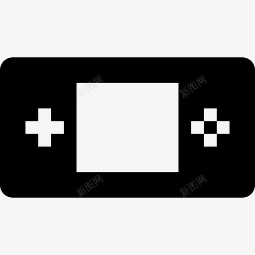 电子游戏控制器游戏板图标svg_新图网 https://ixintu.com 小黑 掌上游戏机 控制器 游戏板 电子游戏