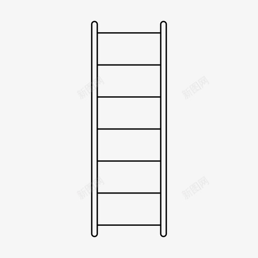 梯子建筑工程图标svg_新图网 https://ixintu.com 工具 工程 建筑 梯子