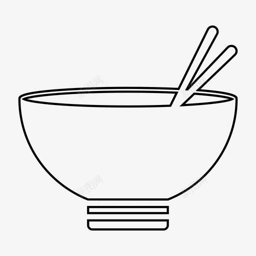 碗吃的食物图标svg_新图网 https://ixintu.com 厨房 吃的 日本食品 碗 配料 食物