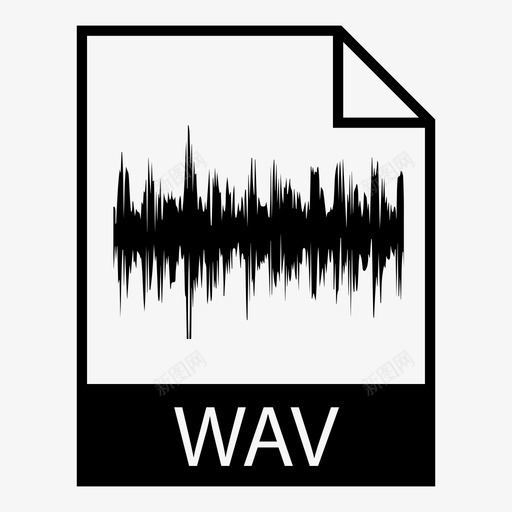 音频文件类型曲目图标svg_新图网 https://ixintu.com wav 文件类型 文档格式 曲目 音频
