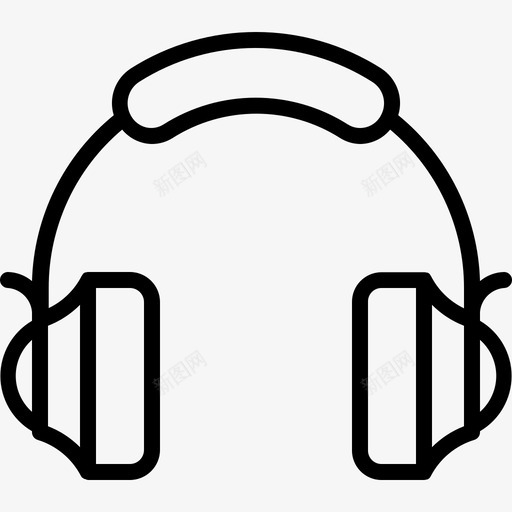 耳机音乐小工具和设备图标svg_新图网 https://ixintu.com 小工具和设备 耳机 音乐