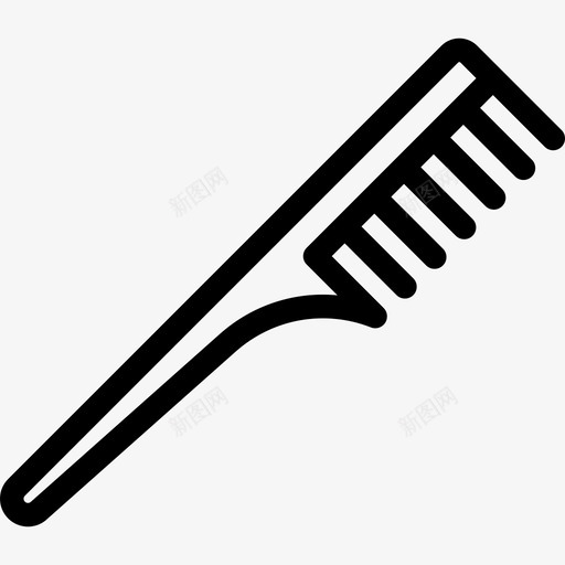 一把梳子美容院直发图标svg_新图网 https://ixintu.com 一把梳子 直发 美容院