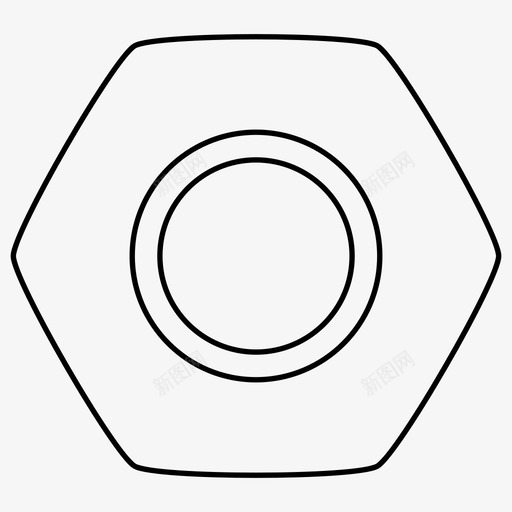 螺母螺栓修理图标svg_新图网 https://ixintu.com 修理 垫圈 工具 螺栓 螺母 螺钉