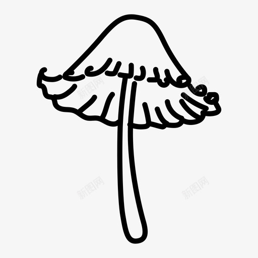 蘑菇食物种植图标svg_新图网 https://ixintu.com 毒药 种植 自然 蘑菇 食物