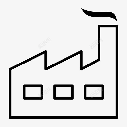 工厂装配公司图标svg_新图网 https://ixintu.com 产品 人群 公司 工作空间 工厂 机构 装配