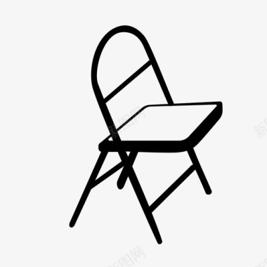 折叠椅家具图标图标
