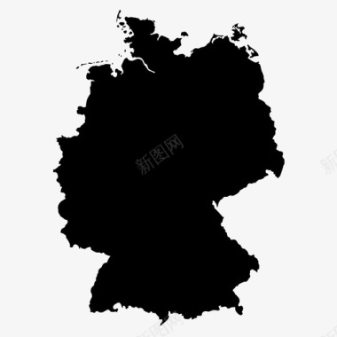 德国国家地图图标图标