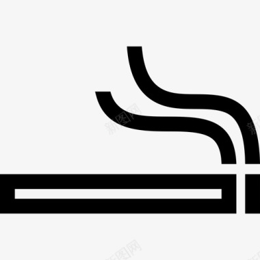 允许吸烟区域香烟图标图标