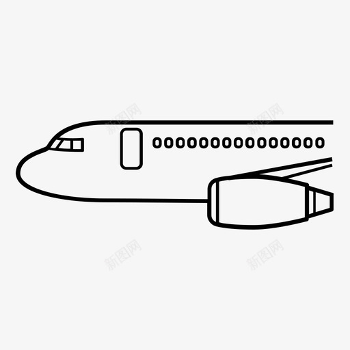 飞机机场航空图标svg_新图网 https://ixintu.com 喷气式飞机 机场 航空 车辆运输 飞机