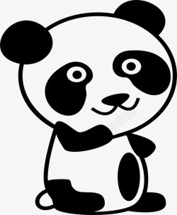 熊猫熊熊猫动物熊图标高清图片