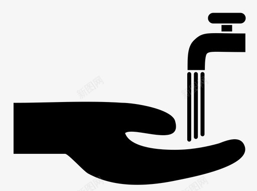 洗手卫生水龙头图标图标