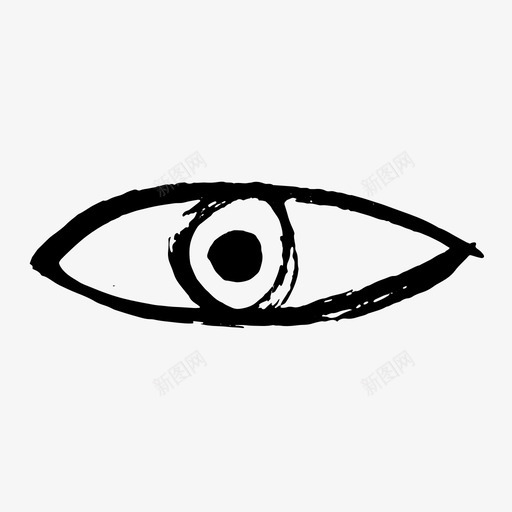 眼睛恐惧手绘图标svg_新图网 https://ixintu.com 恐惧 手绘 手绘图标 眼睛 观看